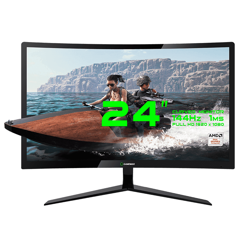 Monitor Gamer LED 24  Antirreflexo Gamemax Full HD GMX24C144 com o Melhor  Preço é no Zoom