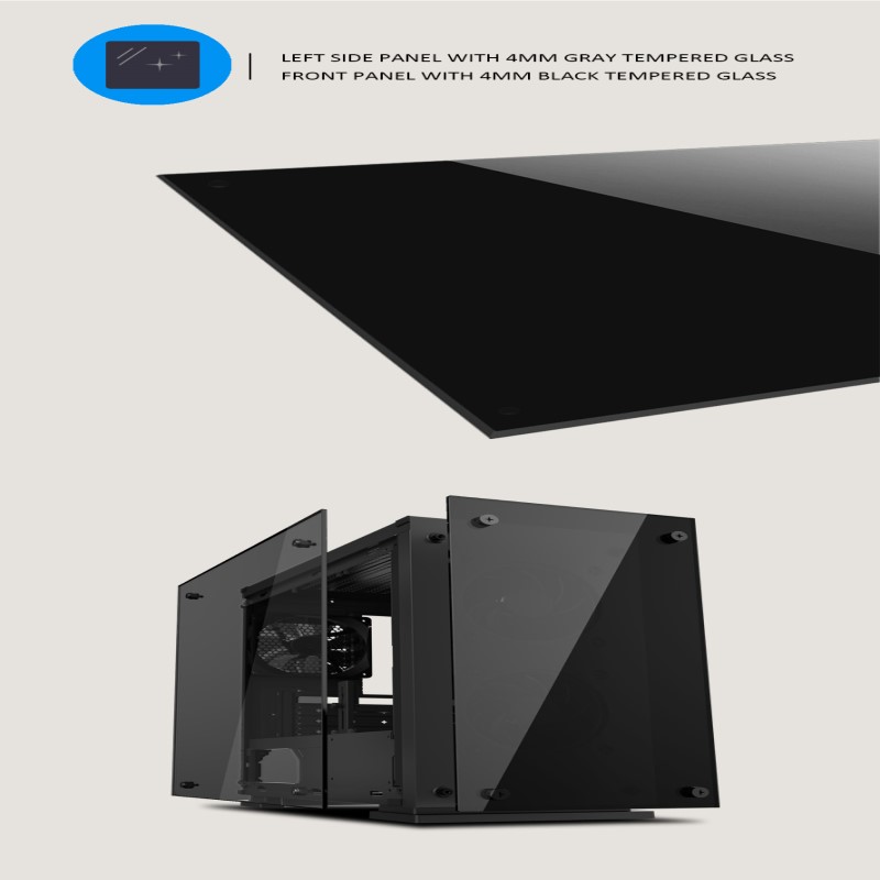 Gabinete Micro ATX - Gamemax H605-TA Preto - waz