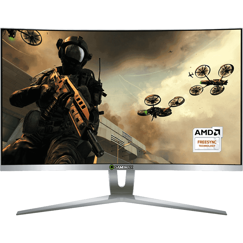 Monitor Gamer GAMEMAX 27 PRETO LED Curvado 144Hz 1Ms Full HD, GMX27C144BR
