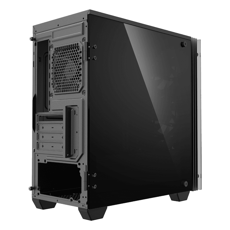 GABINETE GAMEMAX STRATOS MINI ITX PRETO ARGB