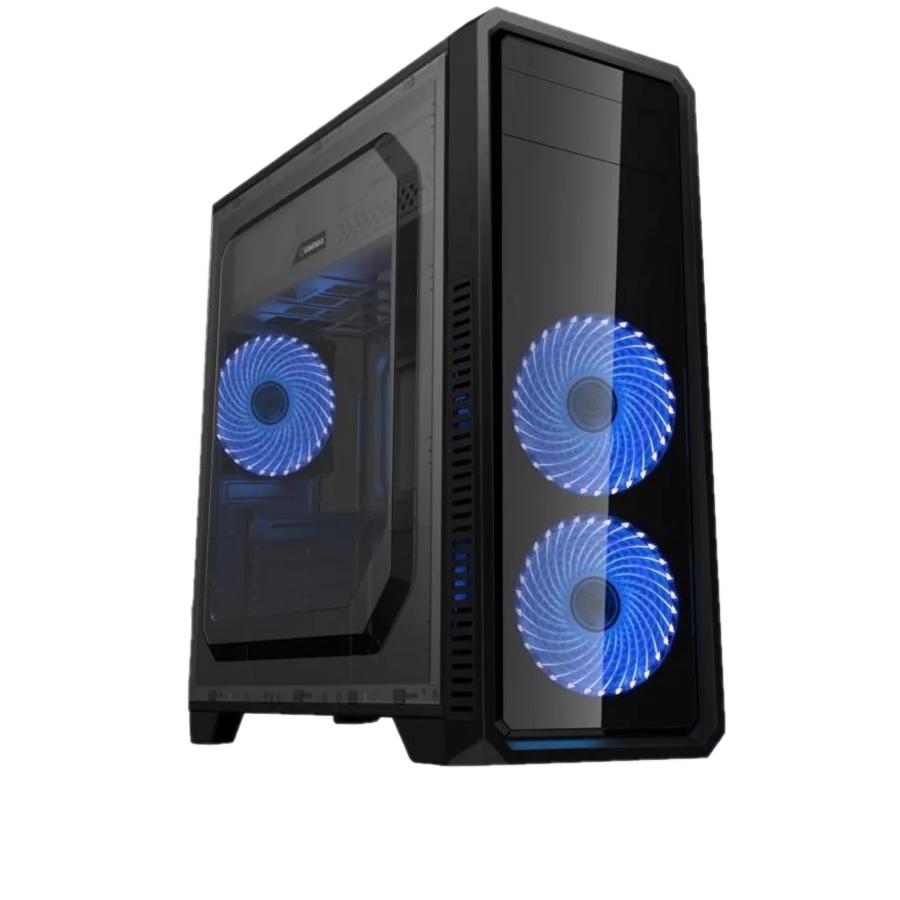 Gabinete ATX - Gamemax G530B - Preto/Azul - waz